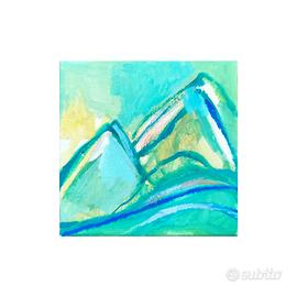 Quadro su tela - Mountains - 15 X 15 cm