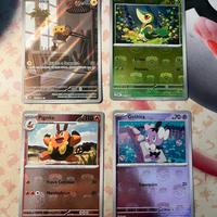 Lotto Carte Pokemon Fuoco Bianco/Luce Nera