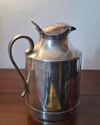 Termos design, epoca anni '60, placcato argento.