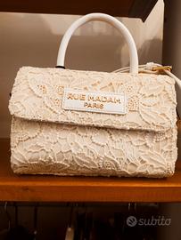 Borsa Rue Madam Paris nuova con etichetta in pizzo