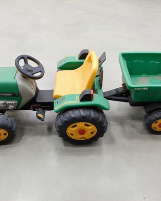 Trattore PegPerego Agripeg a pedali con rimorchio