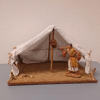 Tenda araba artigianale per presepe. 