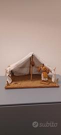 Tenda araba artigianale per presepe. 