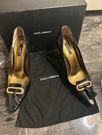 Décolleté pelle nero Dolce & Gabbana donna 39 usat