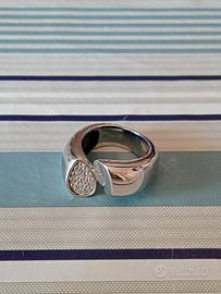 Anello Fossil Argento 925 & Zirconi Misura 17