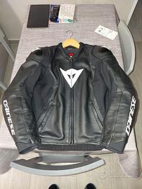 Giacca moto uomo pelle dainese tg 52