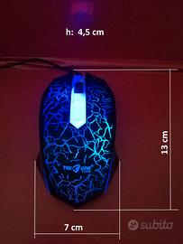 MOUSE OTTICO USB GAMING LUMINOSO TEKONE