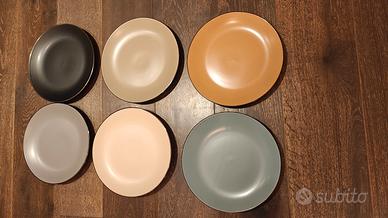 piatti piani in Stoneware Sahara