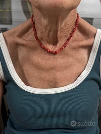 Collana chip / frangioni vero Corallo Sardegna