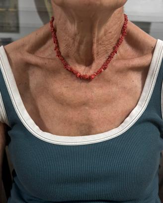 Collana chip / frangioni vero Corallo Sardegna