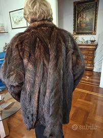 giaccone di codine di visone
