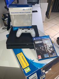 Playstation4 + dualshock ps4 bianco + rainbow six 