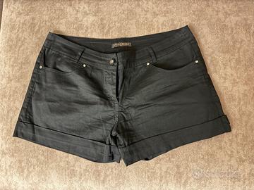 🩳 Shorts in denim nero, taglia XL