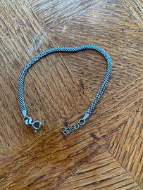 Braccialetto da uomo stile tennis argento 925