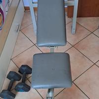 panca e pesi condizioni discrete