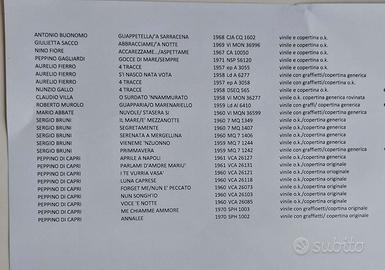 Vinili musica napoletana anni '50/'60/'70