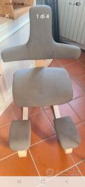 Sedia ergonomica kneeling Varier Thatsit naturale