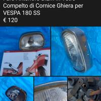 vespa 180 SS faro anteriore devio luci 
