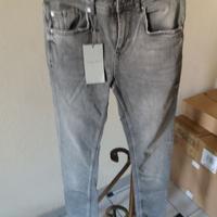 Jeans grigio fumo mai usati con etichietta
