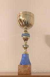 Coppa premio sportivo altezza 39.5cm base in marmo