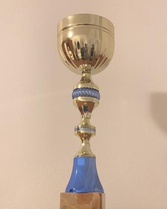 Coppa premio sportivo altezza 39.5cm base in marmo