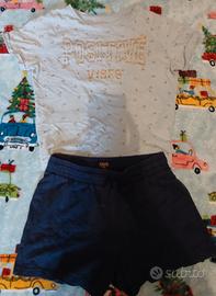 T-shirt e pantaloncino ragazza