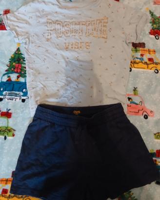 T-shirt e pantaloncino ragazza