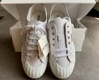 Sneaker nuove pelle bianca Superga nr 39