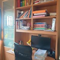 Libreria con scrittoio e anta studio