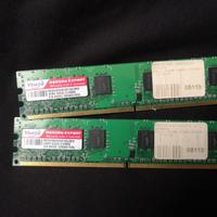 Due Moduli RAM VDATA Memory Expert 512MB DDR2/533