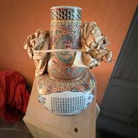 Vaso in porcellana cinese decorato