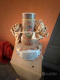 Vaso in porcellana cinese decorato