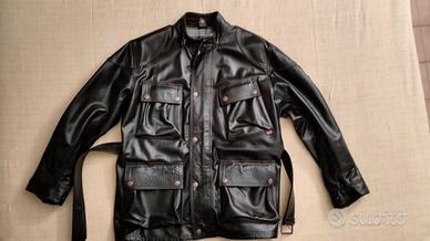 Giaccone in pelle per moto Belstaff taglia L