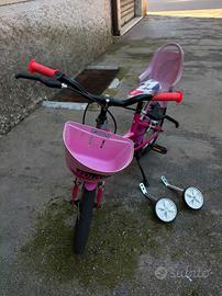 BICICLETTA CON ROTELLE PER BAMBINO