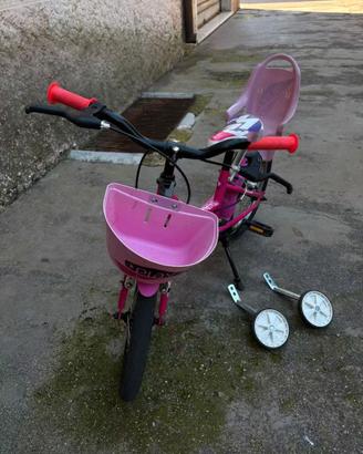 BICICLETTA CON ROTELLE PER BAMBINO