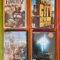 Lotto giochi PC strategia Heroes Settlers Tycoon