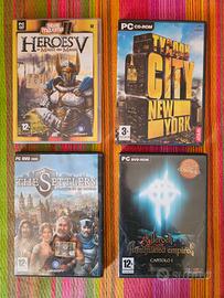 Lotto giochi PC strategia Heroes Settlers Tycoon