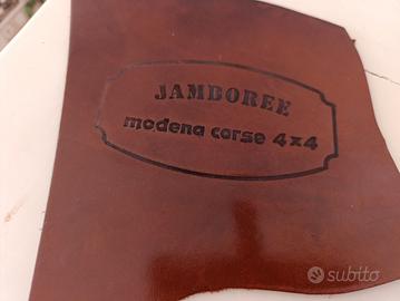 etichetta vera pelle Jamboree Modena corse 4x4