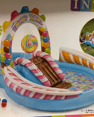Piscina gonfiabile Intex Candy Zone con scivolo