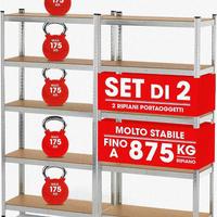 EASYmaxx Set di 2 scaffali per carichi pesanti, 1