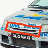 baffo griglia in vtr per Clio Williams e Maxi