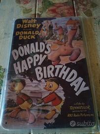 targa pubblicitaria in metallo Walt Disney