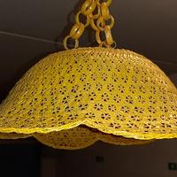 Lampadario in vimini bambu