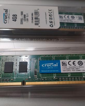 Memoria RAM 4Gb DDR3 1600