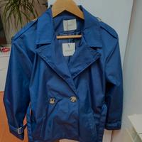 Trench blu da donna nuovo