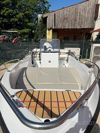 Barca con carrello e motore 40 hp nuovo