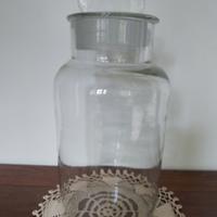 Antico vaso Albarello in vetro