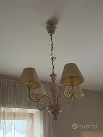 Lampadario classico 5 luci con paralumi – mobilifi