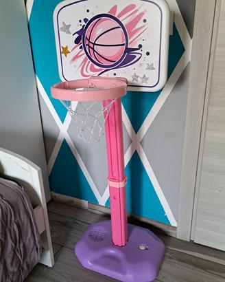Canestro Basket regolabile in altezza con 4 palle