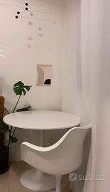 Tavolo rotondo bianco diametro 90 cm simil Tulip